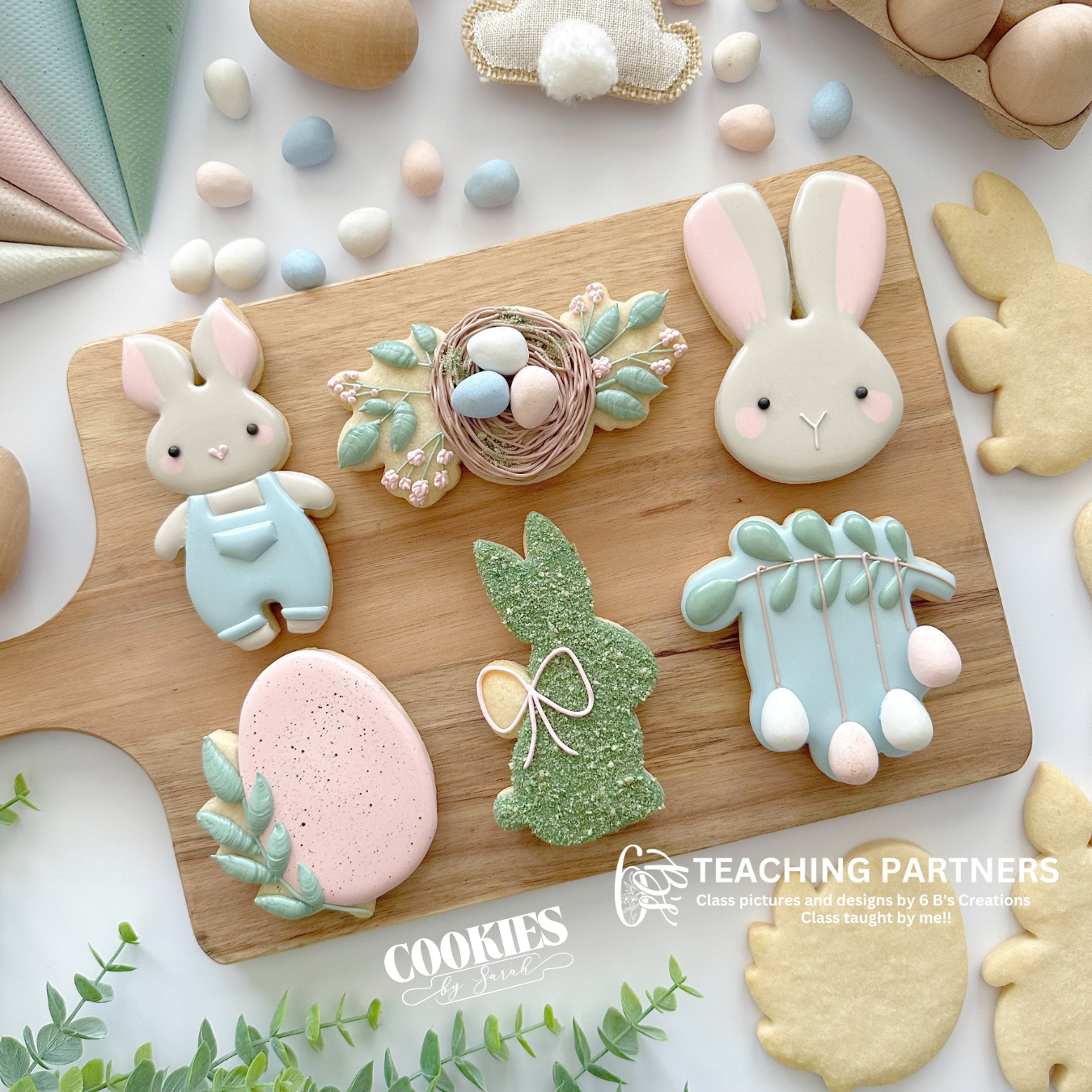 4/3 Easter Garden Cookie Decorating Class in Tampa | Cookies by Sarah