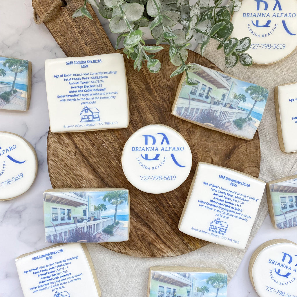 Custom Corporate Logo Cookies for Events & Client Gifts