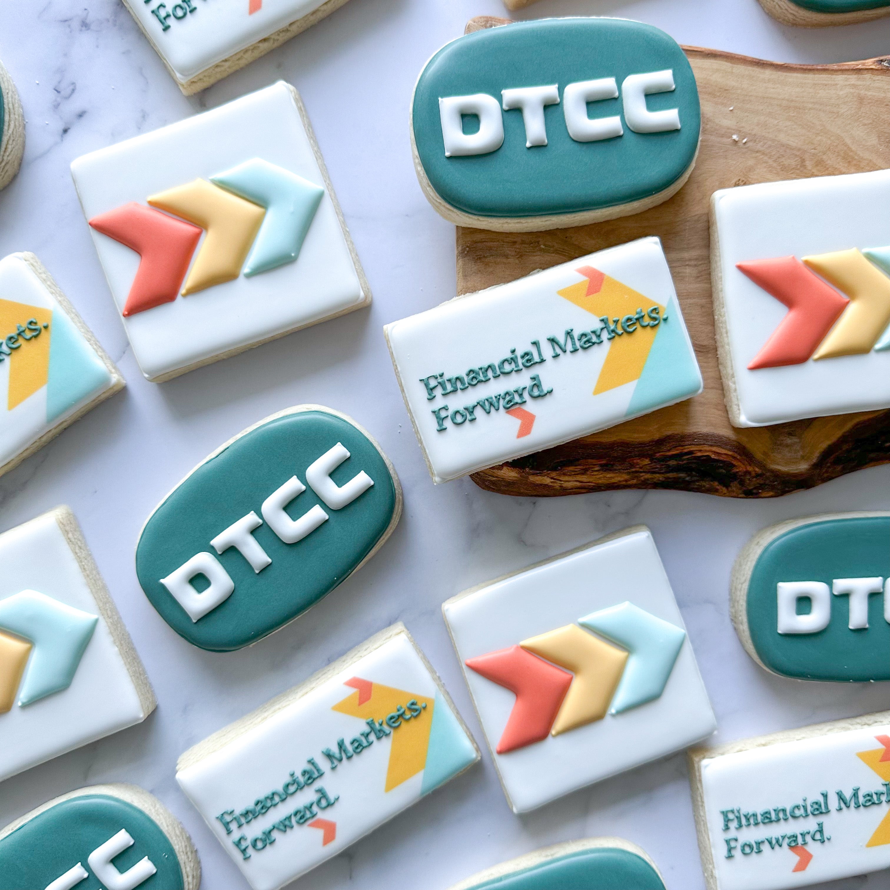 Custom Corporate Logo Cookies for Events & Client Gifts